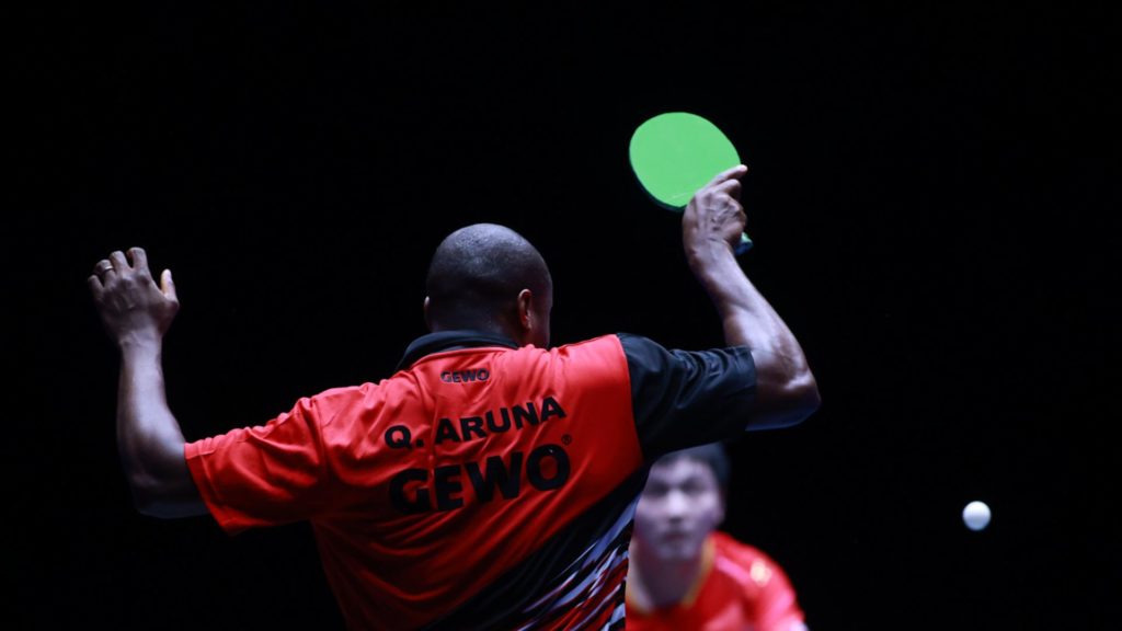 Read more about the article WTT Finals: Quadri Aruna gra dalej, odpadł Jang Woojin